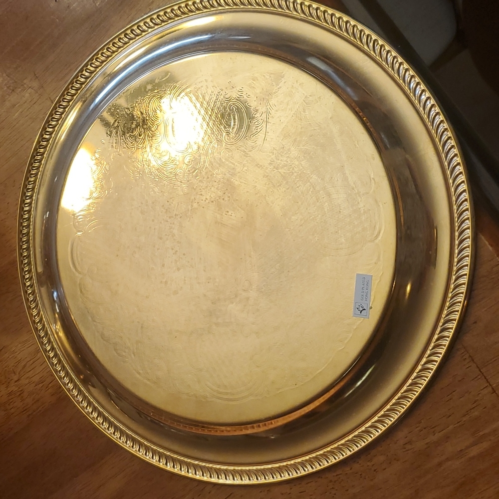 Vintage Gold Plated Coffee Tea Set with Tray Hong Kong - Picture 5 of 5